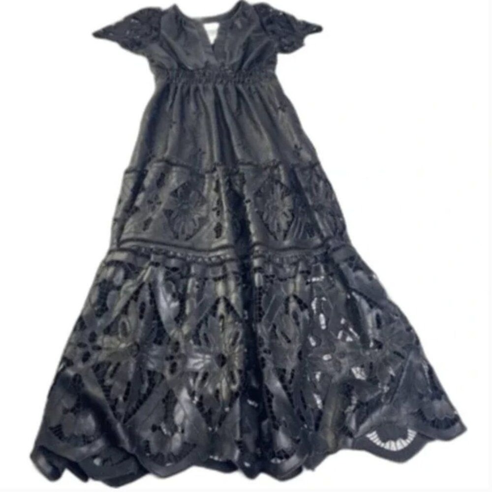Anthropologie Somerset Maxi Dress Women's S Whimsigoth Gothic Lace - Picture 12 of 16